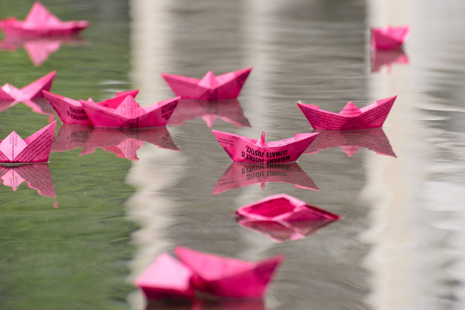 PinkBoats floating -credit Rob Callender